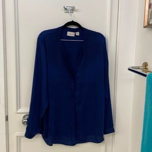 Chico’s blue blouse